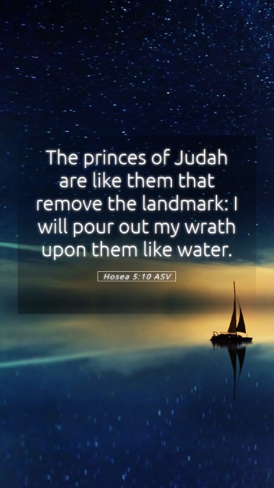 Picture 05 - Hosea 5:10 ASV Mobile Phone Wallpaper - The princes of Judah are like them that remove - Mobile Bible Verse Wallpaper