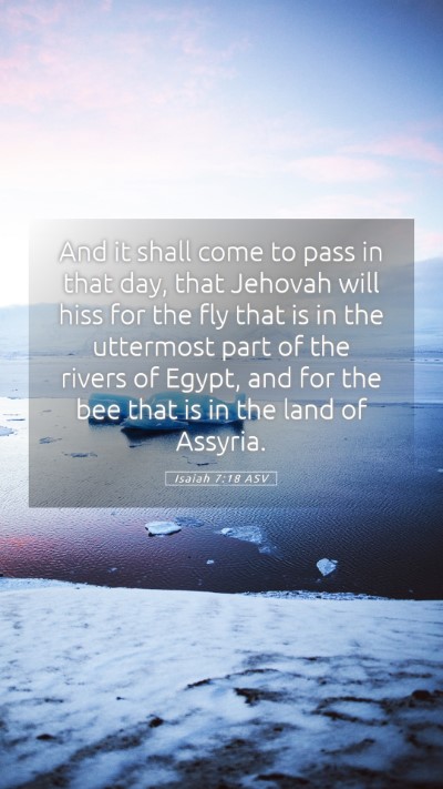 Picture 05 - Isaiah 7:18 ASV Mobile Phone Wallpaper - And it shall come to pass in that day, that - Mobile Bible Verse Wallpaper