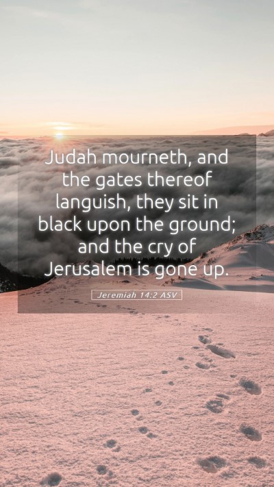 Picture 05 - Jeremiah 14:2 ASV Mobile Phone Wallpaper - Judah mourneth, and the gates thereof languish, - Mobile Bible Verse Wallpaper