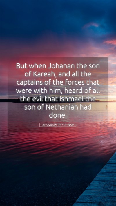 Picture 05 - Jeremiah 41:11 ASV Mobile Phone Wallpaper - But when Johanan the son of Kareah, and all the - Mobile Bible Verse Wallpaper