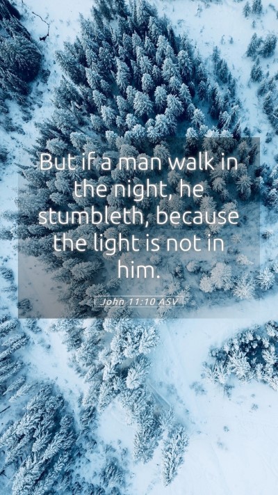 Picture 05 - John 11:10 ASV Mobile Phone Wallpaper - But if a man walk in the night, he stumbleth, - Mobile Bible Verse Wallpaper