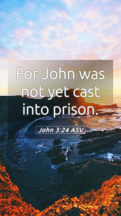 Picture 05 - John 3:24 ASV Mobile Phone Wallpaper - For John was not yet cast into - Mobile Bible Verse Wallpaper