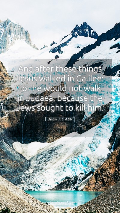 Picture 05 - John 7:1 ASV Mobile Phone Wallpaper - And after these things Jesus walked in Galilee: - Mobile Bible Verse Wallpaper