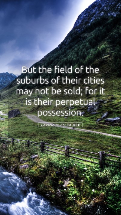 Picture 05 - Leviticus 25:34 ASV Mobile Phone Wallpaper - But the field of the suburbs of their cities may - Mobile Bible Verse Wallpaper