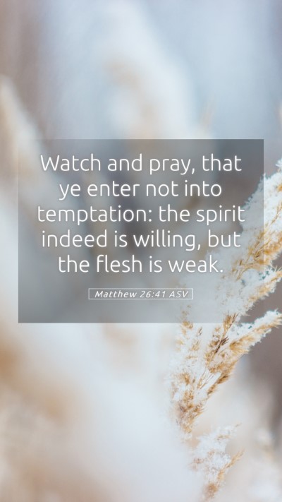 Picture 05 - Matthew 26:41 ASV Mobile Phone Wallpaper - Watch and pray, that ye enter not into - Mobile Bible Verse Wallpaper