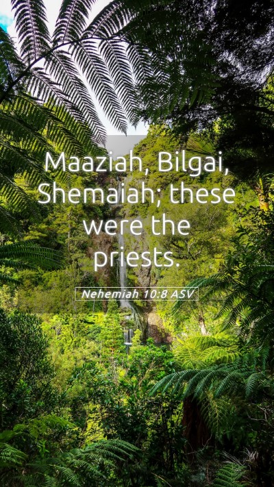 Picture 05 - Nehemiah 10:8 ASV Mobile Phone Wallpaper - Maaziah, Bilgai, Shemaiah; these were the - Mobile Bible Verse Wallpaper