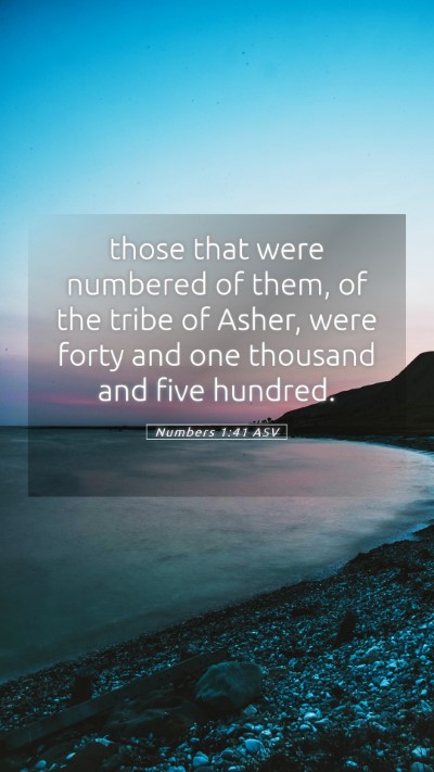 Picture 05 - Numbers 1:41 ASV Mobile Phone Wallpaper - those that were numbered of them, of the tribe of - Mobile Bible Verse Wallpaper