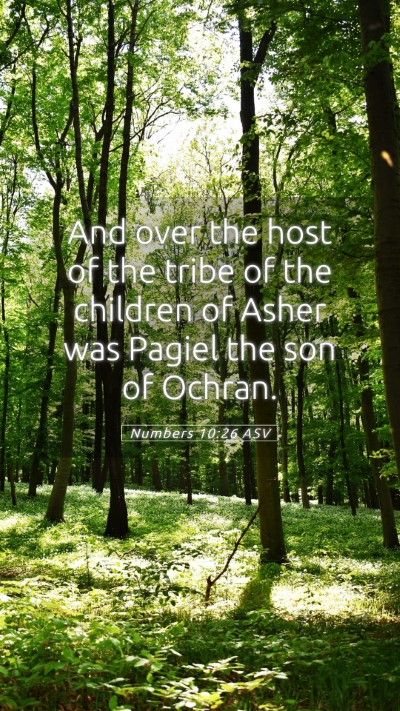 Picture 05 - Numbers 10:26 ASV Mobile Phone Wallpaper - And over the host of the tribe of the children of - Mobile Bible Verse Wallpaper