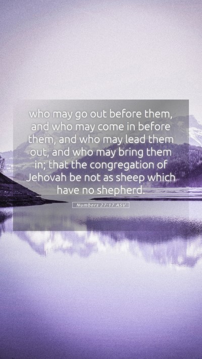 Picture 05 - Numbers 27:17 ASV Mobile Phone Wallpaper - who may go out before them, and who may come in - Mobile Bible Verse Wallpaper