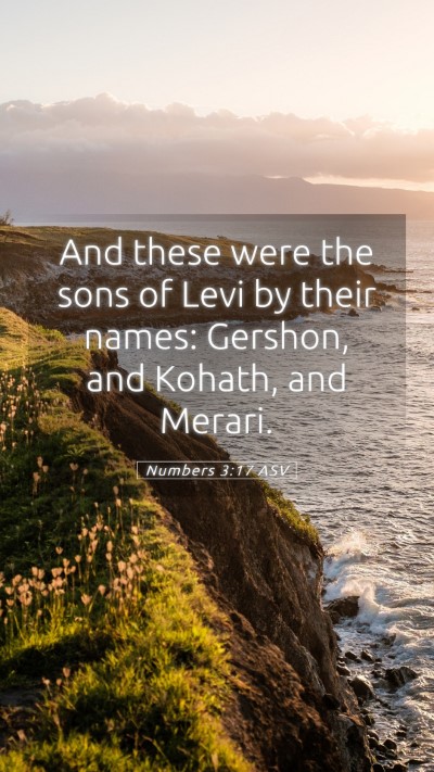Picture 05 - Numbers 3:17 ASV Mobile Phone Wallpaper - And these were the sons of Levi by their names: - Mobile Bible Verse Wallpaper