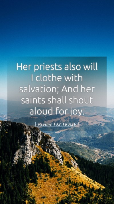 Picture 05 - Psalms 132:16 ASV Mobile Phone Wallpaper - Her priests also will I clothe with salvation; - Mobile Bible Verse Wallpaper