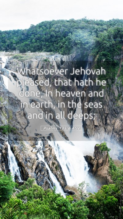 Picture 05 - Psalms 135:6 ASV Mobile Phone Wallpaper - Whatsoever Jehovah pleased, that hath he done, In - Mobile Bible Verse Wallpaper