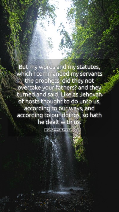 Picture 05 - Zechariah 1:6 ASV Mobile Phone Wallpaper - But my words and my statutes, which I commanded - Mobile Bible Verse Wallpaper