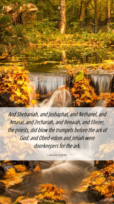 Picture 06 - 1 Chronicles 15:24 ASV Mobile Phone Wallpaper - And Shebaniah, and Joshaphat, and Nethanel, and - Mobile Bible Verse Wallpaper