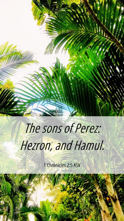 Picture 06 - 1 Chronicles 2:5 ASV Mobile Phone Wallpaper - The sons of Perez: Hezron, and - Mobile Bible Verse Wallpaper