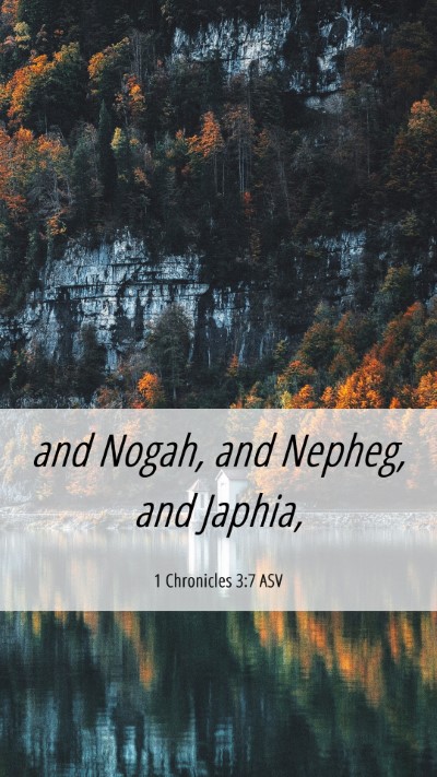 Picture 06 - 1 Chronicles 3:7 ASV Mobile Phone Wallpaper - and Nogah, and Nepheg, and - Mobile Bible Verse Wallpaper