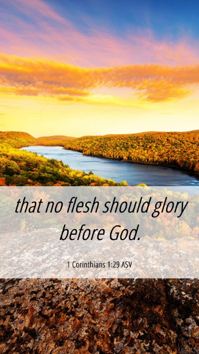 Picture 06 - 1 Corinthians 1:29 ASV Mobile Phone Wallpaper - that no flesh should glory before - Mobile Bible Verse Wallpaper