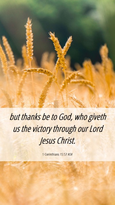 Picture 06 - 1 Corinthians 15:57 ASV Mobile Phone Wallpaper - but thanks be to God, who giveth us the victory - Mobile Bible Verse Wallpaper