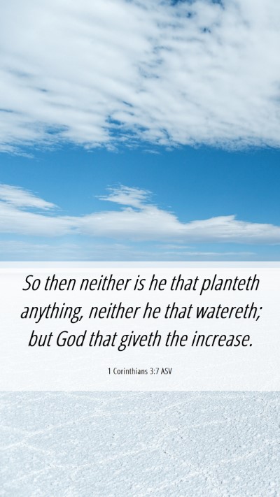 Picture 06 - 1 Corinthians 3:7 ASV Mobile Phone Wallpaper - So then neither is he that planteth anything, - Mobile Bible Verse Wallpaper