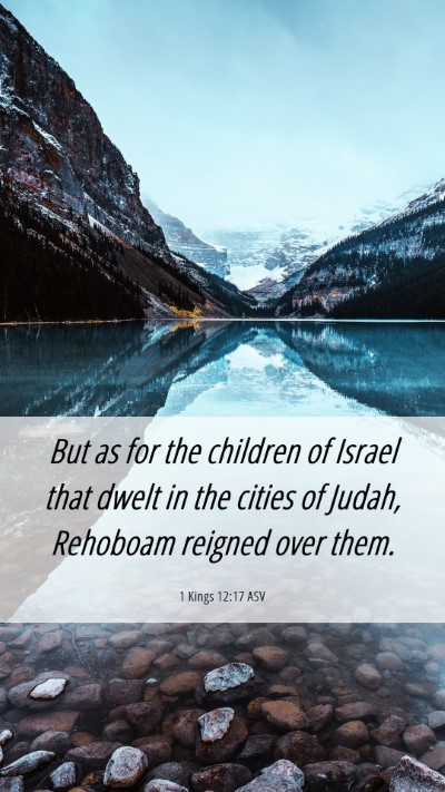 Picture 06 - 1 Kings 12:17 ASV Mobile Phone Wallpaper - But as for the children of Israel that dwelt in - Mobile Bible Verse Wallpaper