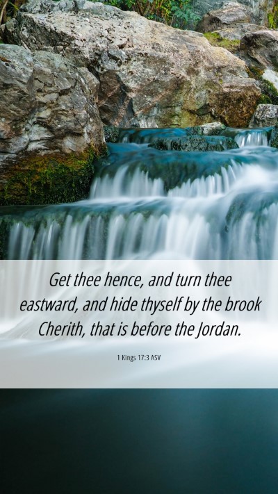 Picture 06 - 1 Kings 17:3 ASV Mobile Phone Wallpaper - Get thee hence, and turn thee eastward, and hide - Mobile Bible Verse Wallpaper
