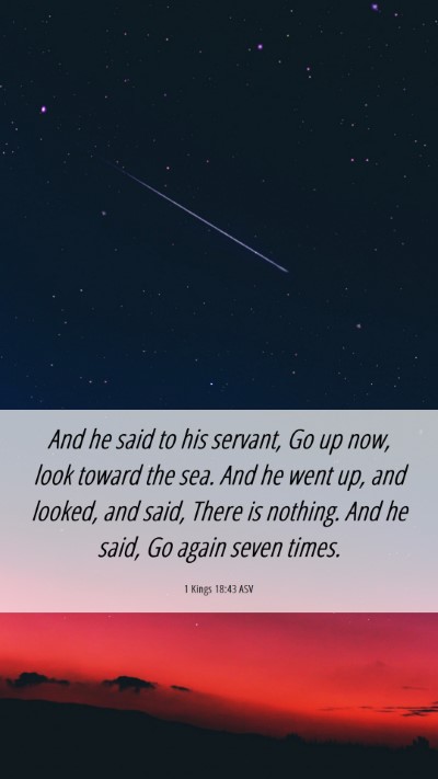 Picture 06 - 1 Kings 18:43 ASV Mobile Phone Wallpaper - And he said to his servant, Go up now, look - Mobile Bible Verse Wallpaper