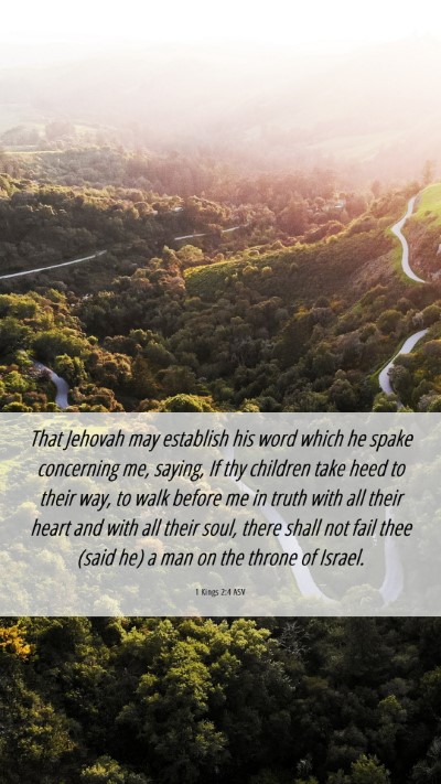 Picture 06 - 1 Kings 2:4 ASV Mobile Phone Wallpaper - That Jehovah may establish his word which he - Mobile Bible Verse Wallpaper