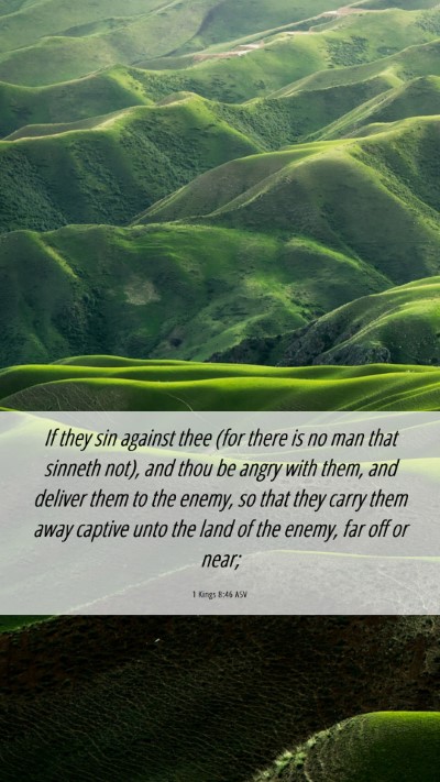 Picture 06 - 1 Kings 8:46 ASV Mobile Phone Wallpaper - If they sin against thee (for there is no man - Mobile Bible Verse Wallpaper