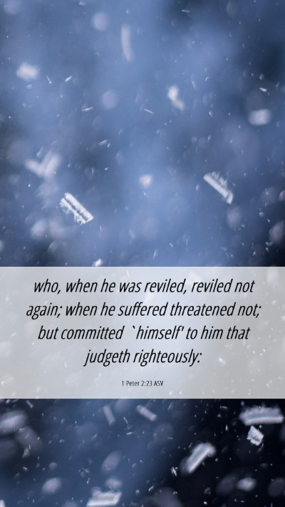 Picture 06 - 1 Peter 2:23 ASV Mobile Phone Wallpaper - who, when he was reviled, reviled not again; when - Mobile Bible Verse Wallpaper