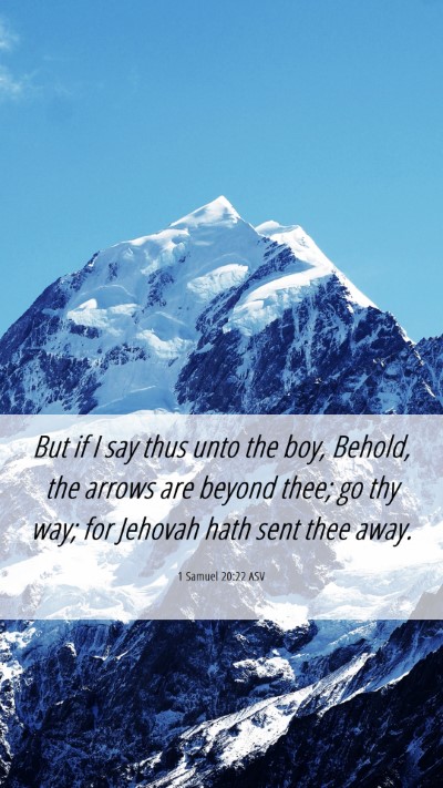 Picture 06 - 1 Samuel 20:22 ASV Mobile Phone Wallpaper - But if I say thus unto the boy, Behold, the - Mobile Bible Verse Wallpaper