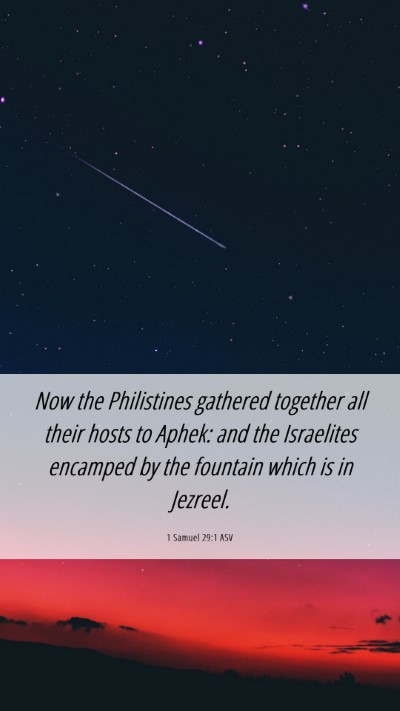 Picture 06 - 1 Samuel 29:1 ASV Mobile Phone Wallpaper - Now the Philistines gathered together all their - Mobile Bible Verse Wallpaper