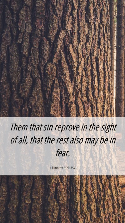 Picture 06 - 1 Timothy 5:20 ASV Mobile Phone Wallpaper - Them that sin reprove in the sight of all, that - Mobile Bible Verse Wallpaper