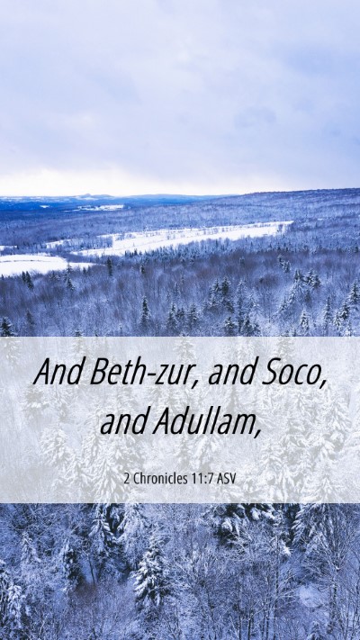Picture 06 - 2 Chronicles 11:7 ASV Mobile Phone Wallpaper - And Beth-zur, and Soco, and - Mobile Bible Verse Wallpaper