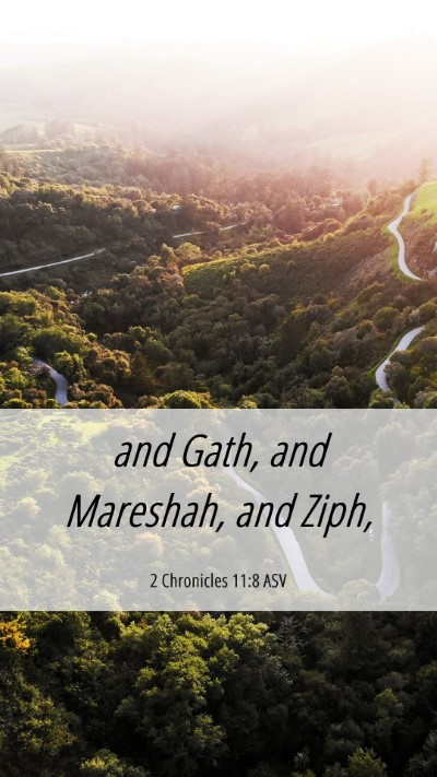 Picture 06 - 2 Chronicles 11:8 ASV Mobile Phone Wallpaper - and Gath, and Mareshah, and - Mobile Bible Verse Wallpaper