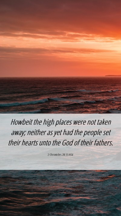 Picture 06 - 2 Chronicles 20:33 ASV Mobile Phone Wallpaper - Howbeit the high places were not taken away; - Mobile Bible Verse Wallpaper