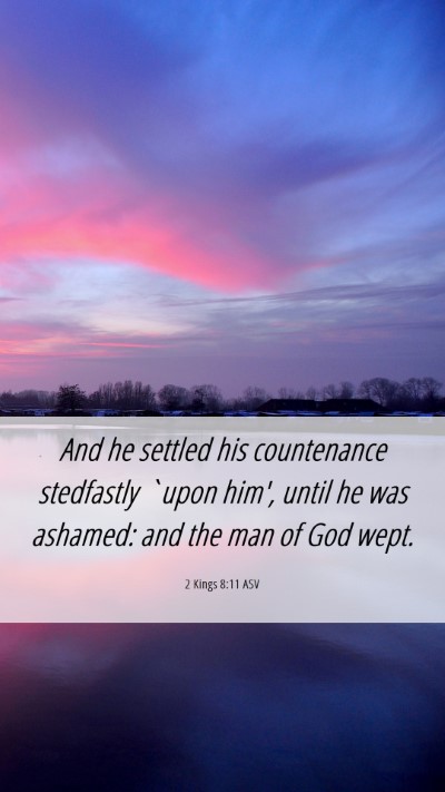 Picture 06 - 2 Kings 8:11 ASV Mobile Phone Wallpaper - And he settled his countenance stedfastly `upon - Mobile Bible Verse Wallpaper