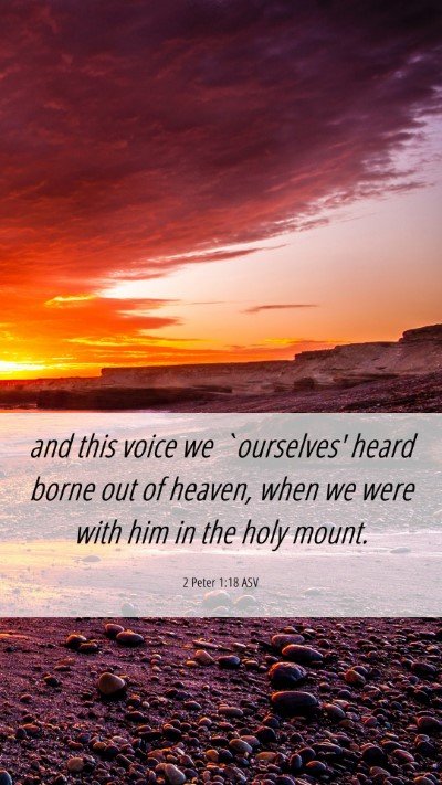 Picture 06 - 2 Peter 1:18 ASV Mobile Phone Wallpaper - and this voice we `ourselves' heard borne out of - Mobile Bible Verse Wallpaper