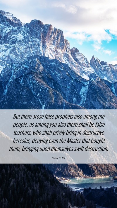 Picture 06 - 2 Peter 2:1 ASV Mobile Phone Wallpaper - But there arose false prophets also among the - Mobile Bible Verse Wallpaper