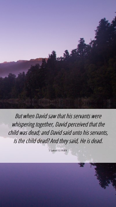 Picture 06 - 2 Samuel 12:19 ASV Mobile Phone Wallpaper - But when David saw that his servants were - Mobile Bible Verse Wallpaper