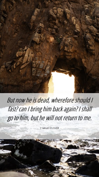 Picture 06 - 2 Samuel 12:23 ASV Mobile Phone Wallpaper - But now he is dead, wherefore should I fast? can - Mobile Bible Verse Wallpaper
