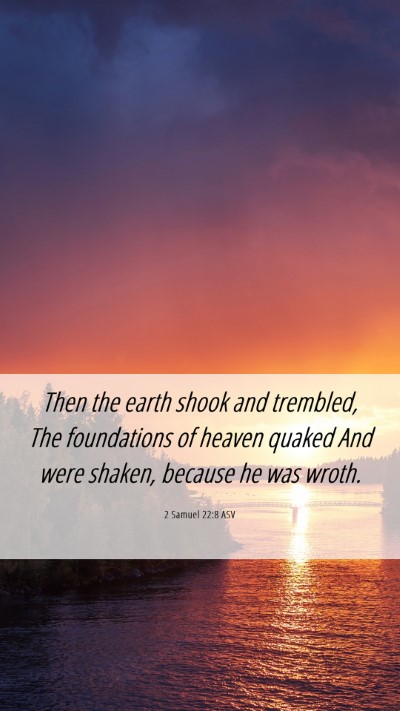 Picture 06 - 2 Samuel 22:8 ASV Mobile Phone Wallpaper - Then the earth shook and trembled, The - Mobile Bible Verse Wallpaper