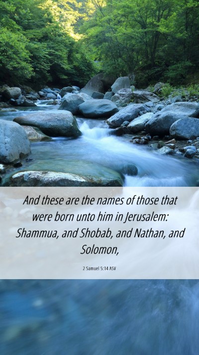 Picture 06 - 2 Samuel 5:14 ASV Mobile Phone Wallpaper - And these are the names of those that were born - Mobile Bible Verse Wallpaper