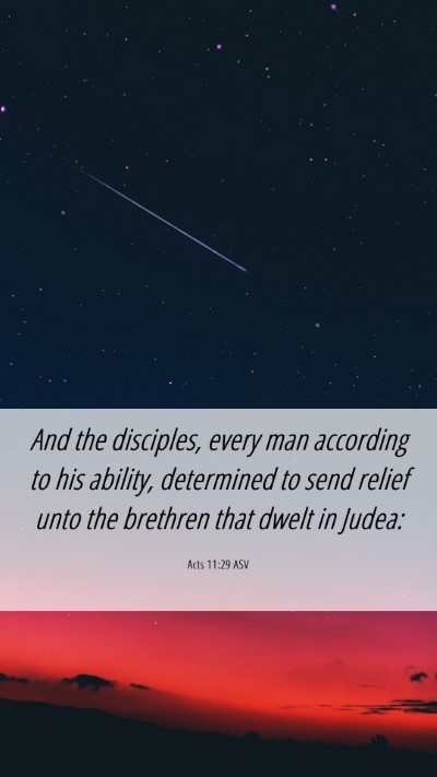 Picture 06 - Acts 11:29 ASV Mobile Phone Wallpaper - And the disciples, every man according to his - Mobile Bible Verse Wallpaper