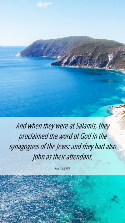 Picture 06 - Acts 13:5 ASV Mobile Phone Wallpaper - And when they were at Salamis, they proclaimed - Mobile Bible Verse Wallpaper