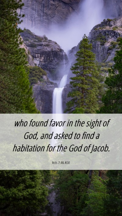 Picture 06 - Acts 7:46 ASV Mobile Phone Wallpaper - who found favor in the sight of God, and asked to - Mobile Bible Verse Wallpaper