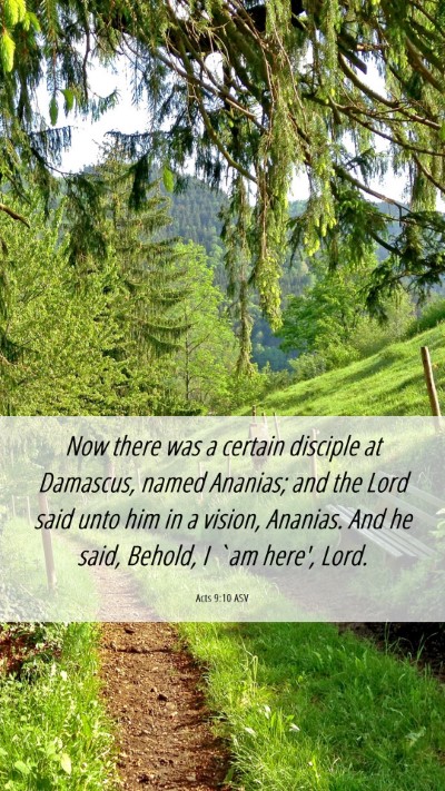 Picture 06 - Acts 9:10 ASV Mobile Phone Wallpaper - Now there was a certain disciple at Damascus, - Mobile Bible Verse Wallpaper