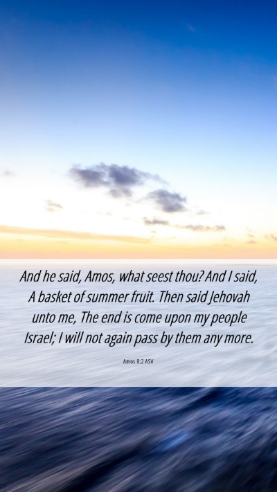 Picture 06 - Amos 8:2 ASV Mobile Phone Wallpaper - And he said, Amos, what seest thou? And I said, A - Mobile Bible Verse Wallpaper