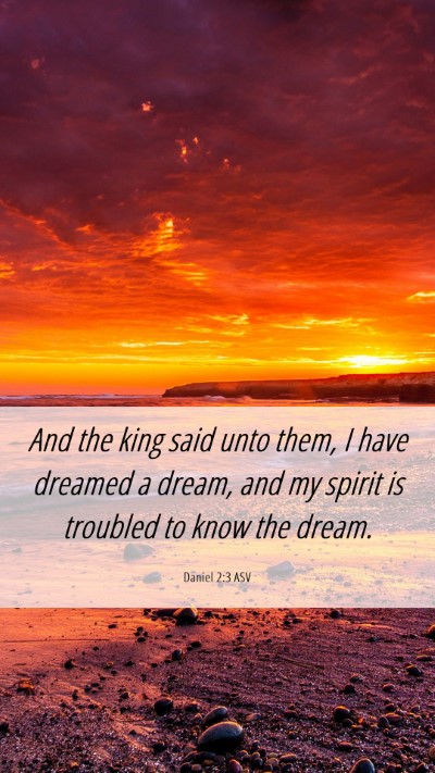 Picture 06 - Daniel 2:3 ASV Mobile Phone Wallpaper - And the king said unto them, I have dreamed a - Mobile Bible Verse Wallpaper