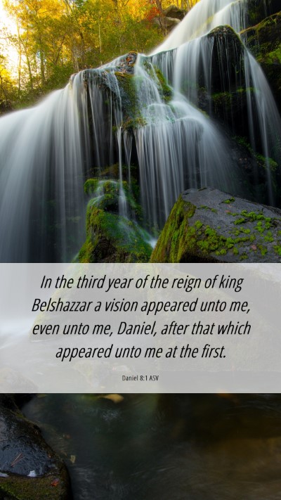 Picture 06 - Daniel 8:1 ASV Mobile Phone Wallpaper - In the third year of the reign of king Belshazzar - Mobile Bible Verse Wallpaper