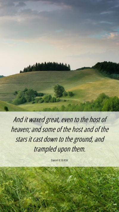 Picture 06 - Daniel 8:10 ASV Mobile Phone Wallpaper - And it waxed great, even to the host of heaven; - Mobile Bible Verse Wallpaper